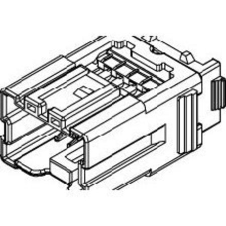 MOLEX Rectangular Power Connector, 8 Contact(S), Male, Plug 352820810